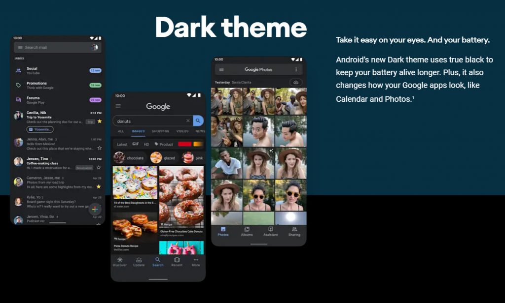 The Dark-Theme Release In New Android 10.