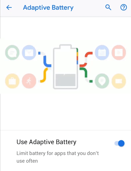 The Adaptive Battery feature of Android Pie  